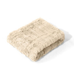Thehotsale Brown Striped Bedding Set With Rabbit Fur-Like Fabric (Three-Piece Set) - thumbnail 6