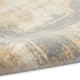 White Modern Easy To Clean Abstract Rug For Living Room, Bedroom - 160Cm X 221Cm - thumbnail 5