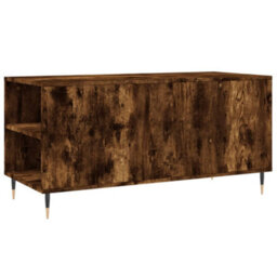 Berkfield Modern Coffee Table Smoked Oak 102X44.5X50 Cm Engineered Wood - thumbnail 8