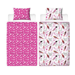 Barbie Stars Reversible Duvet Set Multicoloured (Single) - thumbnail 1