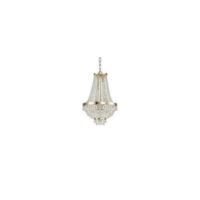 Ideal Lux Caesar 6 Light Crystal Chandelier Gold Finish, G9 - image 1