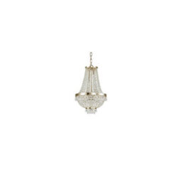 Ideal Lux Caesar  6 Light Crystal Chandelier Gold Finish, G9 - thumbnail 1