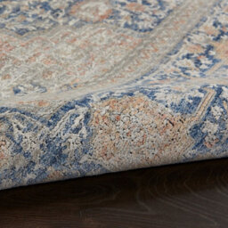 Blush Multi Luxurious Traditional Bordered Floral Rug Easy To Clean Living Room And Bedroom-244Cm X 305Cm - thumbnail 7