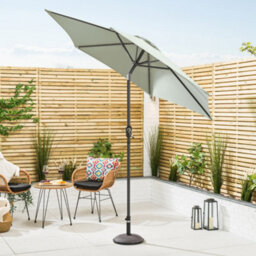 Christow 2.4M Crank And Tilt Parasol With Uv Protection - thumbnail 2