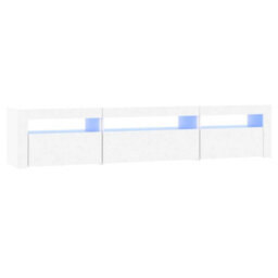 Vidaxl Tv Cabinet With Led Lights White 195X35X40 Cm - thumbnail 2