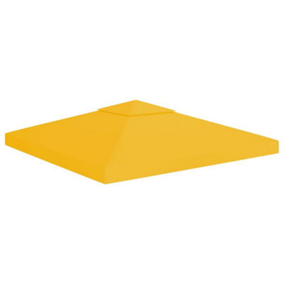 Walplus 2-Tier Gazebo Top Cover 310 G/ma 3X3 M Yellow - image 1