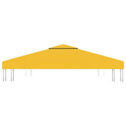 Walplus 2-Tier Gazebo Top Cover 310 G/ma 3X3 M Yellow - thumbnail 3