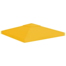 Walplus 2-Tier Gazebo Top Cover 310 G/ma 3X3 M Yellow - thumbnail 1