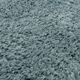 Duck Egg Modern Shaggy Plain Easy To Clean Dining Room Rug-200Cm X 290Cm - thumbnail 2