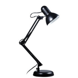 Orsina Comtemporary Black Desk Lamp, Modern And Timeless Design Bedside Table Light, Sleek Lamp On Livingroom Table - thumbnail 1
