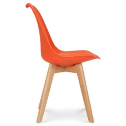 Bravich Rocco Tulip Dining Chair - Orange - Set Of 4 - thumbnail 9