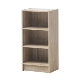 Small 3 Tier Cube Bookcase Display Shelving Storage Unit Furniture Sonoma Oak - thumbnail 4