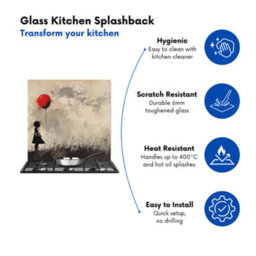 Warren Reed Designer Terracotta Quartz Effect Kitchen Splashback - thumbnail 4