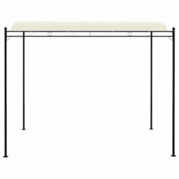 Vidaxl 3 X 2.5M Gazebo Outdoor Garden Sunshade Awning Party Tent Cream White/anthracite - thumbnail 4