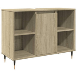 Berkfield Bathroom Cabinet Sonoma Oak 80X33X60 Cm Engineered Wood - thumbnail 2