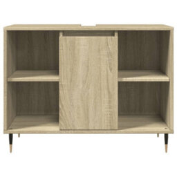 Berkfield Bathroom Cabinet Sonoma Oak 80X33X60 Cm Engineered Wood - thumbnail 4