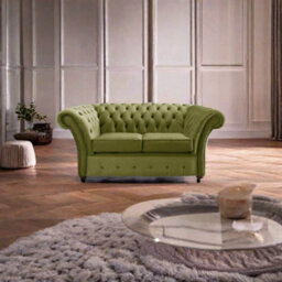 Chesterfield Beaumont 2 Seater Sofa Malta Grass 12 - thumbnail 2