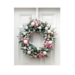Tallon Silver Door Wreath Hanger Christmas Wreath Hook Metal Over Door Hanger - thumbnail 3