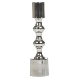 Urbn-Living Urbnliving 16Cm Silver Metal Candlesticks Wedding Table Candle Stick Dinner Holders