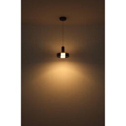 Luminosa Lighting Luminosa Grant Pendant Ceiling Light Grey Matt Smoke Glass Shade Led 3000K - thumbnail 4