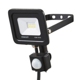 Litecraft Stanley Slimline Black 10 Watt Led Ip65 Outdoor Wall Flood Light With Pir Sensor - thumbnail 6