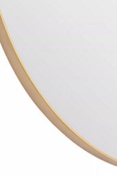 Orsina Medium Gold Finish Oval Wall Mirror - thumbnail 3