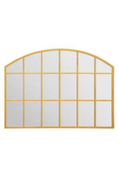 "Mirroroutlet Over Mantle Window Arcus - Gold Framed Arched Wall Mirror 35"" X 26"" (90Cm X 65Cm)" - thumbnail 3