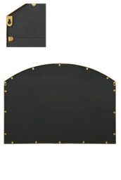 "Mirroroutlet Over Mantle Window Arcus - Gold Framed Arched Wall Mirror 35"" X 26"" (90Cm X 65Cm)" - thumbnail 5