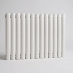 Ethiant Lux Ethiant  Oval Tubed Panel Single Horizontal Radiator 600 Height X 1440 Width White