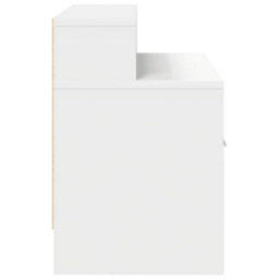 Berkfield Bedside Cabinet With Drawer White 51X31X47 Cm - thumbnail 6
