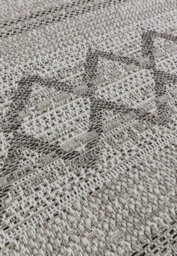 Natural Outdoor Rug, Geometric Striped Stain-Resistant Rug For Patio Deck, 2mm Modern Outdoor Area Rug-120Cm X 170Cm - thumbnail 2