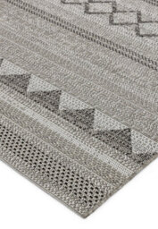 Natural Outdoor Rug, Geometric Striped Stain-Resistant Rug For Patio Deck, 2mm Modern Outdoor Area Rug-120Cm X 170Cm - thumbnail 3