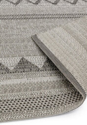 Natural Outdoor Rug, Geometric Striped Stain-Resistant Rug For Patio Deck, 2mm Modern Outdoor Area Rug-120Cm X 170Cm - thumbnail 4