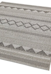 Natural Outdoor Rug, Geometric Striped Stain-Resistant Rug For Patio Deck, 2mm Modern Outdoor Area Rug-120Cm X 170Cm - thumbnail 5