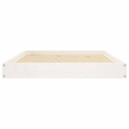 Vidaxl Dog Bed White 101.5X74X9 Cm Solid Wood Pine - thumbnail 4