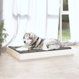 Vidaxl Dog Bed White 101.5X74X9 Cm Solid Wood Pine - thumbnail 5
