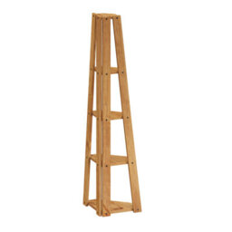 Mercers Furniture Corona Corner Ladder Bookcase Open Shelving Display Solid Wood Mexican Pine Wooden Antique Wax - thumbnail 4