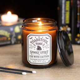 Toadstool Tonic Lavender Grass Candle Green Apothecary Jar Candle - thumbnail 1