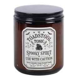 Toadstool Tonic Lavender Grass Candle Green Apothecary Jar Candle - thumbnail 2
