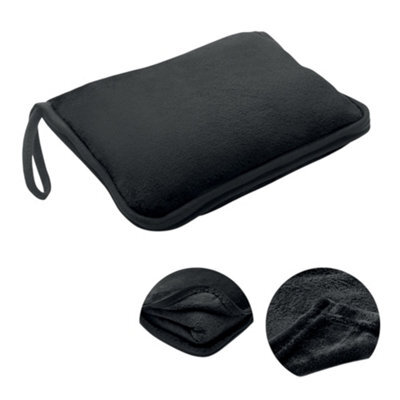 Midocean 2 In 1 Cozy Travel Pillow Set Black (One Size) - image 1