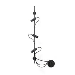 Luminosa Lighting Luminosa Clap Linear Wall 3X6W Outdoor Spotlight Black Ip65 3000K - thumbnail 1