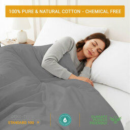 Pamposh 400 Thread Count Egyptian Cotton Double Duvet Cover Set Premium Cotton Breathable Luxury Bedding Set With Zipper Closure - thumbnail 6