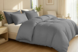 Pamposh 400 Thread Count Egyptian Cotton Double Duvet Cover Set Premium Cotton Breathable Luxury Bedding Set With Zipper Closure - thumbnail 2