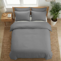 Pamposh 400 Thread Count Egyptian Cotton Double Duvet Cover Set Premium Cotton Breathable Luxury Bedding Set With Zipper Closure - thumbnail 4