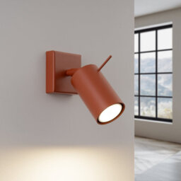 Luminosa Lighting Luminosa Ring Modern Single Wall Spotlight Red Ochra - thumbnail 3