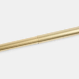 Ohs Curtain Pole Extendable 28mm Metal Finnials Twist End Rod 120-200Cm, Brass - thumbnail 4
