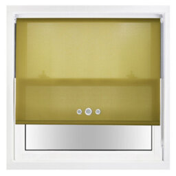 Furnished Roller Blind With Triple Chrome Round Eyelet And Metal Fittings - Green Daylight Shade (W)120Cm X (L)210Cm - thumbnail 2