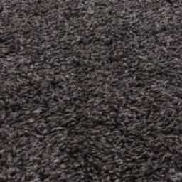 Modern Charcoal Shaggy Plain Easy To Clean Dining Room Rug-80Cm X 150Cm - thumbnail 2