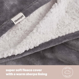 Silentnight Snugsie Giant Blanket - Charcoal - thumbnail 4