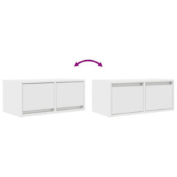 Berkfield Tv Cabinet White 60X31X25.5 Cm Engineered Wood - thumbnail 9
